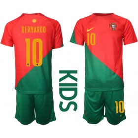 Portugal Bernardo Silva #10 Hemmakläder Barn VM 2022 Kortärmad (+ Korta byxor)